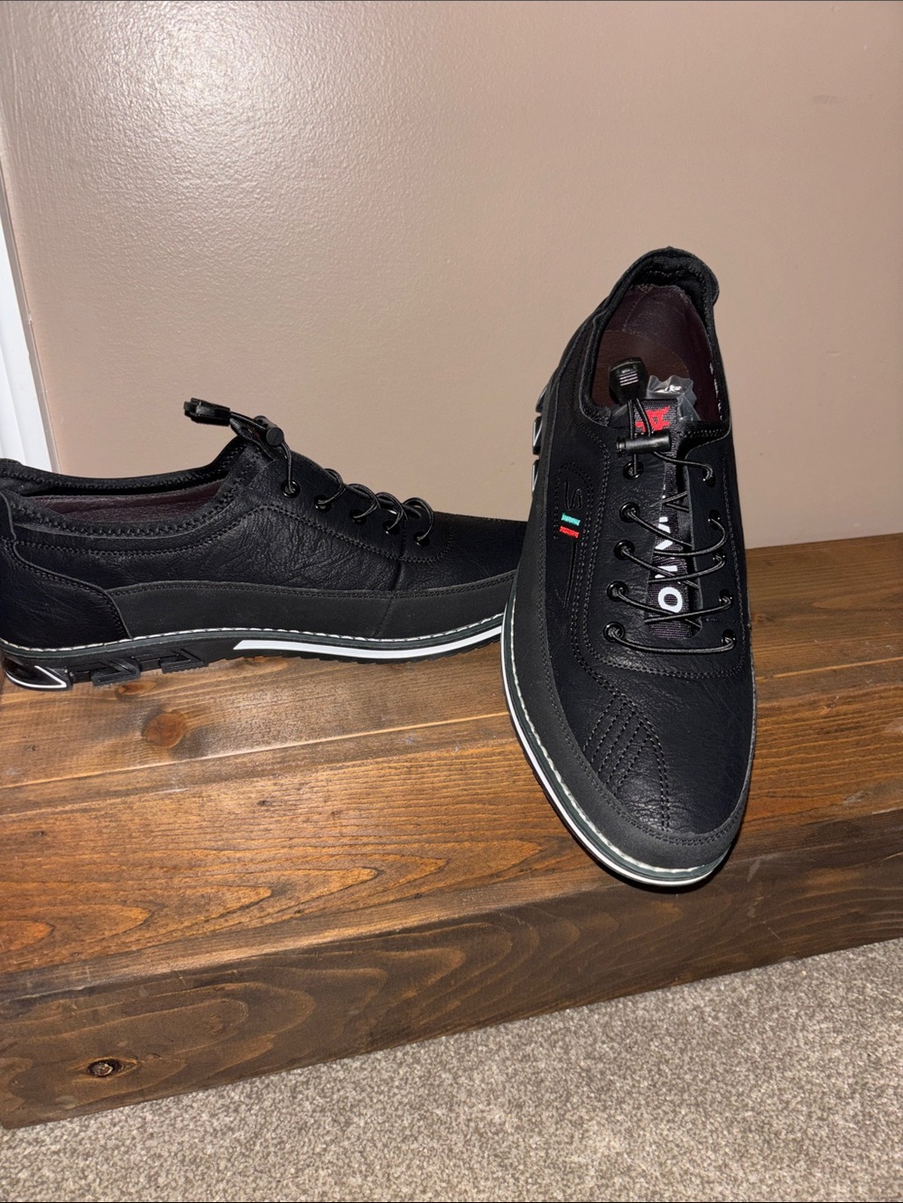 Kiko Black Men’s Casual Slip-On Loafers with Subtle Trim